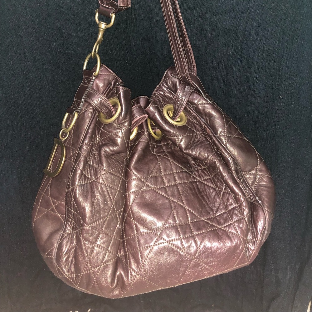 Dior leather hobo purse LIKE NEW!